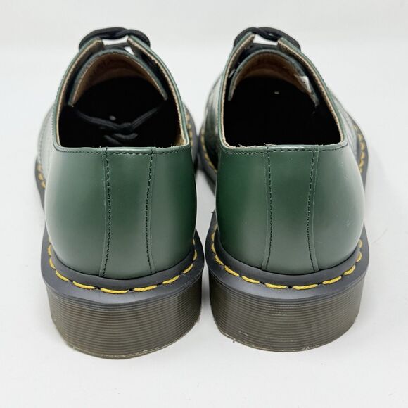 Dr. Martens 1461 Oxford Shoes Mens 9 Womens 10 Green Smooth Leather Preppy